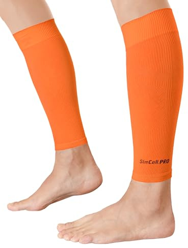 SLIMCELL PRO Pantorrillas Compresion Hombre Y Mujer Unisex ANTI UV - Pantorrillera De Compresion Piernas, Compresivos Gemelos, Medias De Compresion Hombre, Pantorrilleras Running - Made In Italy