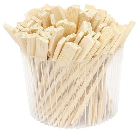 Joselin Brochetas de Bambú para Aperitivos Palillos Planos Accesorios Palillos de Alimentos para Bebidas Brochetas de Madera para Kebab