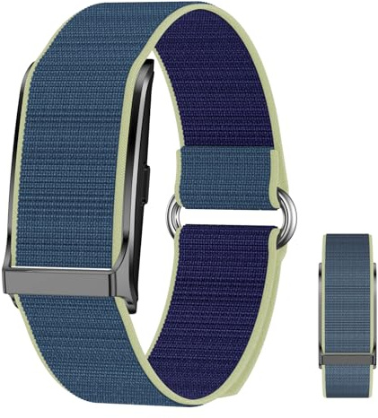 Denash Health Smart Armband, Magnetic Wearable Activity & Fitness Tracker, Fitness Tracker Armband med 127 Sportlägen för Män Kvinnor (svart) (Blå)