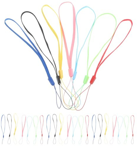 Toddmomy 50 pezzi Laccetti da Polso Colorati Elasticizzati per Chiavi USB Badge Portachiavi Multiuso Conf Mista