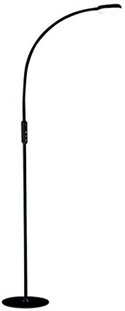 Lampada da terra telecomandata Soggiorno Lampada da comodino moderna camera da letto semplice Apprendimento Reading Lampada da terra per pianoforte (Color : Black)