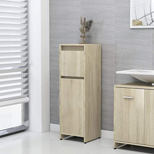 Chusui Herdumbauschrank, Küchenunterschrank, Küchenschrank, Küchenunterbauschrank, Unterschrank Herd, Küchen Schranke, Schwarz 60x46x81,5 cm Spanplatte