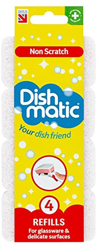 Dishmatic Non Scratch Scourer Refill 4 Pack
