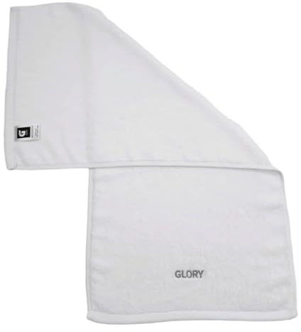 Glory Gym Towel - Organic Cotton - Soft and Absorbent for Gym, Yoga, spa Dimensions (29.52 X 13.78 inch) 570 GSM (White)