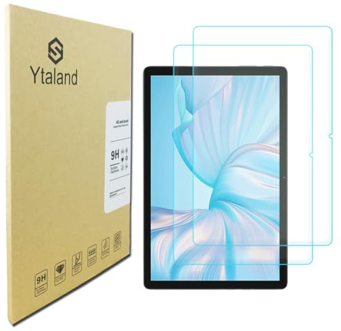 S YTALAND - Pellicola protettiva in vetro temperato per Blackview Tab 80 Gaming Tablet 10 pollici, 2 pellicole protettive per display 9H, antigraffio, HD trasparente