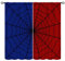 SHElifestyle Super Hero Spider Web Window Curtains for Kids, Black Spiderweb Window Treatments Kids Red Blue Curtain Drapes for Boys Girls Baby Toddler Children Bedroom Playroom W42xL63in (Decor)