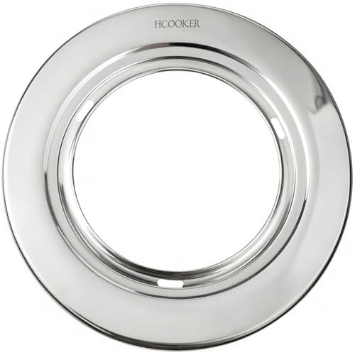 Stainless Steel Steamer Ring, Fits 7 to 12-Inch Bamboo Steamer Baskets, Steaming Adapter for Asian Food, Cooking for Dumpling, Dim Sum, Rice, Veggie, Vegetable, Steam Pot