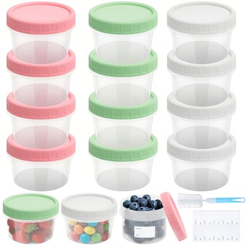 Mssushi 24 Pcs 200ml Food Containers with Lids, Leakproof