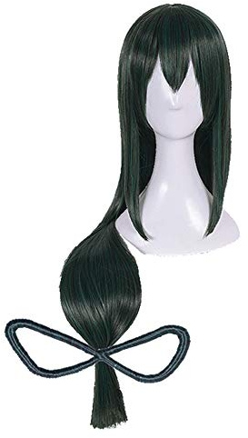 OSIAS Parrucca Cosplay Anime, Parrucca Partito Halloween, Hairnet Libero(Asui Tsuyu)