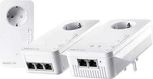 Devolo Magic 2 WiFi Triple Streaming Kit Powerline WLAN Network Kit 8728 DE Powerline, WLAN 2400MBit/s