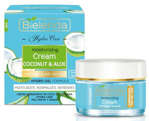Hydra Care Coconut and Aloe Moisturizing Light Cream for Combination Skin Bielenda