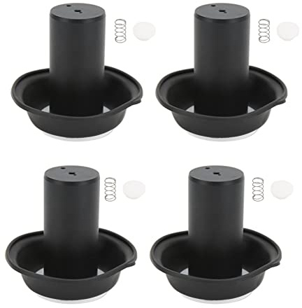 Tbest Carb Plunger Vacuum Diaphragms Kit, 4 Sets Förgasarvakuummembran Kolvsats Ersättning för Vmax 1200 VMX1200 1985-2007