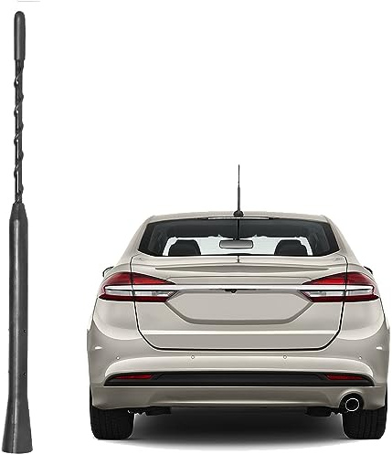 Anina 9 Inch Car Radio Antenna Mast for 2007-2020 Ford Focus Explorer Ranger Lincoln MKT Mercury Milan AM FM Roof Mount Vehicle Radio Aerial M4 M5 M6 Threaded Adapter