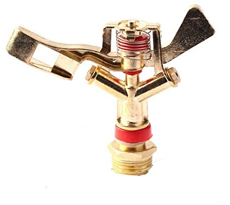 QAIXAG 1/2, 3/4 Thread 360 Sprinkler de buse rotative High Strength Garden Garden Eau Agriculture Impact Impact Impact Sprinkler (Color : 3l4in Alloy, Size : Sprinkler)