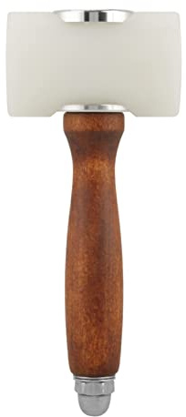 Raguso T Shape Leather Hammer Leather Carving Hammer Wooden Craft Stamping Tool Leather Carving Mallet Craft Tool for Carving Leather Carving
