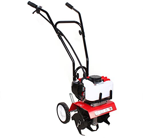 LNINNERY Motozappa professionale a benzina 52CC a 2 tempi, per scavare e allentare il terreno