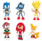 Powmag So-nic Tortendeko Figuren, Mini Figuren Set, So-nic Figuren Set, 6 Stücke Mini Figurines Cake Toppers, Tortendeko Kinder Geburtstag Junge, Partydekorationen, Spielzeug, Geschenke