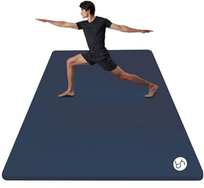 RYTMAT Tappetino da yoga grande, 190 x 90 cm, spessore 15 mm, tappetino antiscivolo NBR, ad alta densità, per sport, pilates, palestra, borsa e tracolla