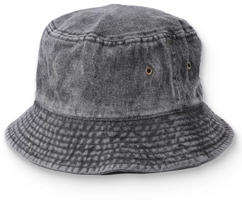 Cappello a Secchiello, Cappello da pescatore, Cappello da sole per esterno, Cappello da pescatore in cotone denim, per uomo, donna, Pesca, Escursionismo, Sport da Spiaggia