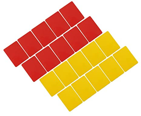 KITANDOVE 20stücke Fußball Schiedsrichterkarten Portable Rote Und Gelbe Karten Für Fußballspiele Leicht Und Handlich Für Schiedsrichter