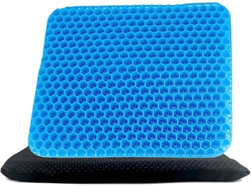 Constprog Cuscino in gel a nido d'ape per alleviare il dolore alla pressione lombare, sedia a rotelle, auto, ufficio