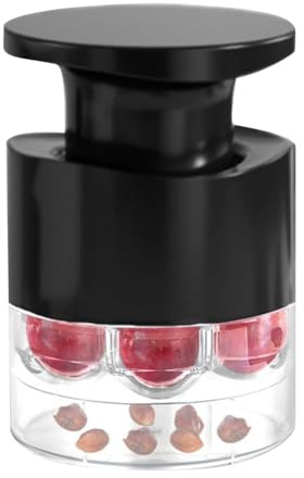 Cherry Pitter Multiple, Cherry Destoner, Portable Core Remover, 7 Holes Push Type Pit Remover, Kitchen Utensils, Multifunctional Corer Aid for Dessert Jam Hawthorn Juice Grapes