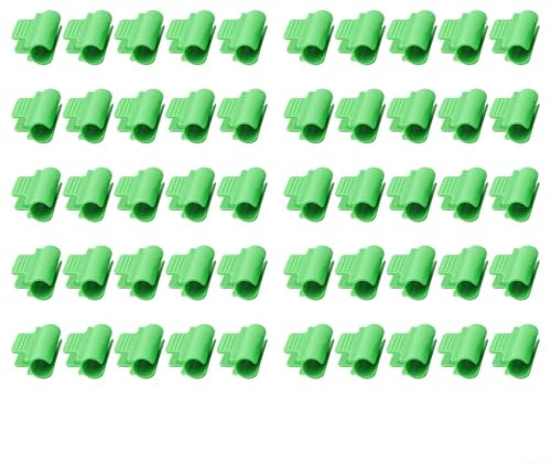 Morsetti a lunga durata per serra, 4050 pezzi, perfetti per fissare tubi in acciaio rivestito in plastica con pellicola (50 pezzi da 20 mm)