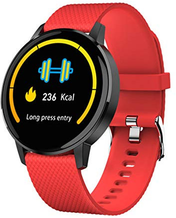 HPYHPY Ladies Smart Watch Bluetooth Tempered Glass Fitness I Waterproof Heart Rate Monitor Sports Bracelet