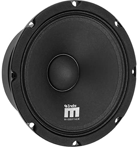 1 MIDRANGE compatbile con BASS FACE INDY M6/4 altoparlante da 16,5 cm 6,5 diametro 150 watt rms e 300 watt max 4 ohm sensibilità 94 db auto, 1 pezzo