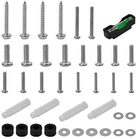 DEANKEJIUniversal TV Mounting Hardware Kit, 37 Pieces TV Mounting Screws, Includes M4, M5, M6, M8 Screws, Spacers and Washers - Works with Any TV wall bracket & TV Stand