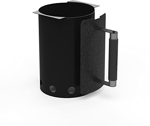 Barbecook cheminée d'allumage et Barbecue pour Un allumage Rapide et sûr du Charbon de Bois, poignée isolée pour Une Utilisation sûre, Noir, 21x30x28cm