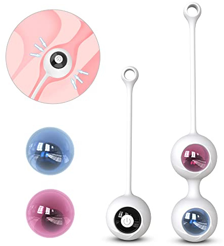 Pàllinē Kēgēl di Silicone, 2 in 1 Pàlline di Kēgēl Bàll Perineo per Rassodare il Muscolo Pelvico, 9 Modalità di Màssaggio per Rafforzamento Pavimento Pelvico Esercizi del Kēgēl Kit Bladder Control