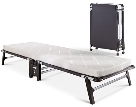 JAY-BE HE70 Hideaway Folding Bed with Mattress, Single