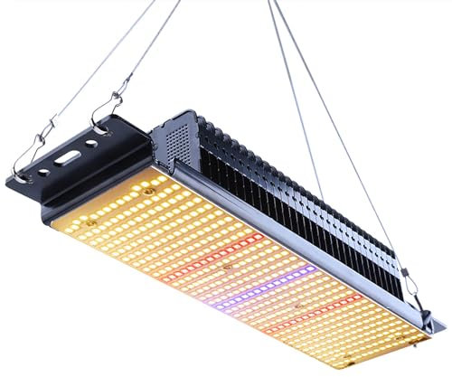 500W Vollspektrum LED Pflanzenlampe, Wärmeres Weiß LED Wachstumslampen, Upgrade PPFD 800 μmol/s/㎡ Grow Light für Zimmerpflanzen Sämling Garten Blumen