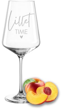 Gravur-Max Lillet Glas 560 ml – Leonardo Puccini Weingläser mit Gravur „Lillet Time“ – Hochwertige Lasergravur, spülmaschinenfest & stoßfest – Geschenk für Lillet, Aperitif & Cocktails MA-0101074-1G