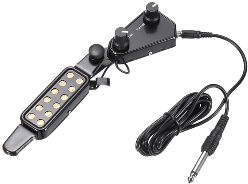 sourcing map Guitar Pickup, 1/4 Inch Plug Acoustic Electric Transducer Sound Pickups for Acoustic Guitar Folk Guitar
