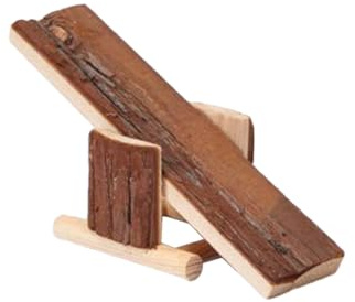 YARNOW Juguetes De Balancín De Madera Natural para Hámsteres Jerbos y Ratones Pequeños Mini Casita Masticable Jaula Balancín para Mascotas Pequeñas