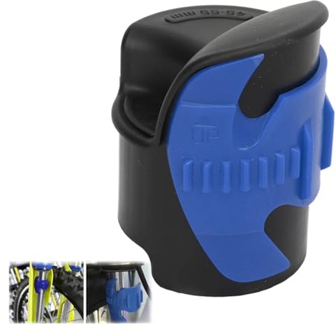 Hapivida Limpiador de Horquilla de Sello Delantero de Motocicleta, Sellos de Horquilla Delantera Limpia Desmisión de amortiguadores Herramienta reparación eliminación Sello Aceite para Moto(Azul)