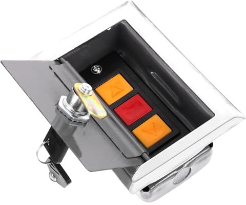 Lurrose Manual Push Button Starter Box for Electric Roller Shutter Doors Garage Lift Doors and Rolling Gates Durable Design with Hidden Lock for Smart Home Integration