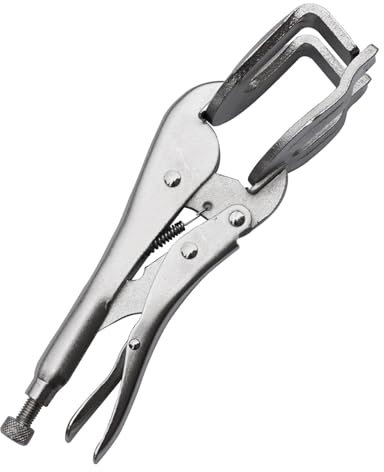 Zenlir Pince-étau Industrielle,Outil de Serrage Fixe à Couple élevé,mâchoire courbée à Bec Long,Pince-étau C Camp