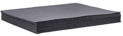 EMYRLXQW Lot de 25 tampons absorbants d'huile Gris 40 x 50 cm