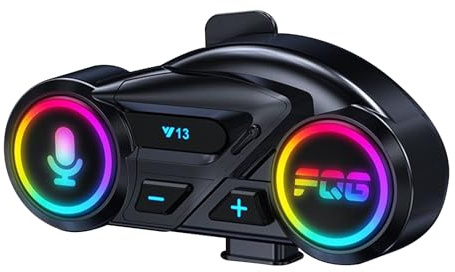 Xijobido Auriculares para Casco De Moto - Intercomunicador Inalámbrico para Moto - Auriculares Impermeables con Cancelación De Ruido para Conducción Deportiva Urbana