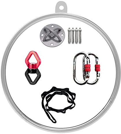 Aro aéreo para el hogar, kit estándar de yoga Lyra para fitness, baile, pérdida de peso, acrobática, diámetro de 100 cm o 85 cm