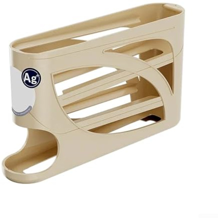Scatola portauova per porta laterale del frigorifero, 32 x 18 x 7 cm, in plastica per uso alimentare, colore bianco