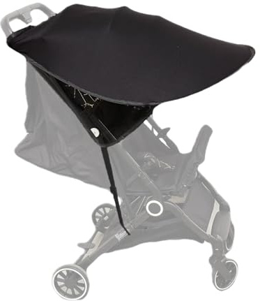 Universal Pram Sun Shade Adjustable Baby Strollers Sun Shade Canop | Infant Breathable Pushchair Buggy Sunshade Cover Lightweight Foldable Baby Stroller Awning Sun Protection Sunshade Cover