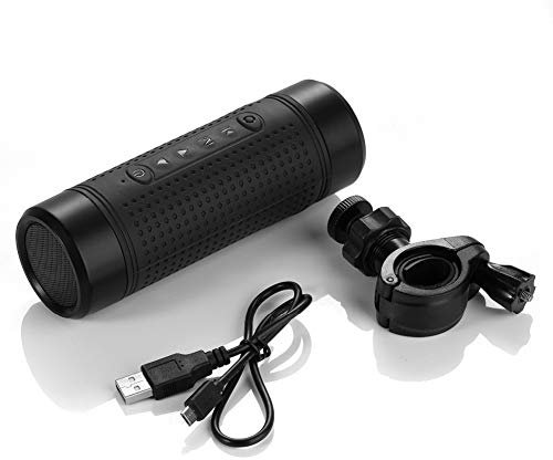 AIZYR Luci A LED Altoparlante Bluetooth Wireless Portatile con Subwoofer Bassi/FM Radio/Registrazione Audio Altoparlanti da Esterno per Il Viaggio All'aperto della Piscina della Doccia