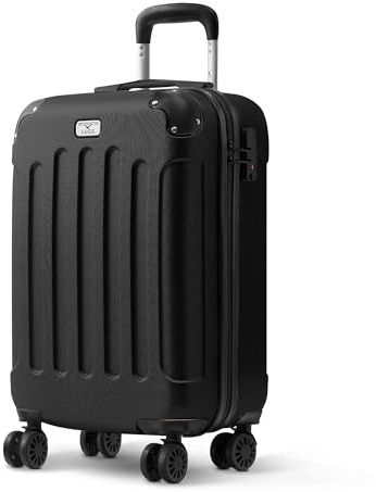 LUGG 20 Inch Skywander Lightweight Travel Cabin Bag - Carry On Approved Suitcase, ABS Shell Protection, Water Resistant & Safe Locking System - Easyjet Overhead Compliant (55x20x35cm)