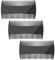 SCJJZ peigne barbe,brosse a barbe,peigne homme,peigne a barbe,peigne barbe homme,Peigne double face barbe à dents denses (3 pièces noir)