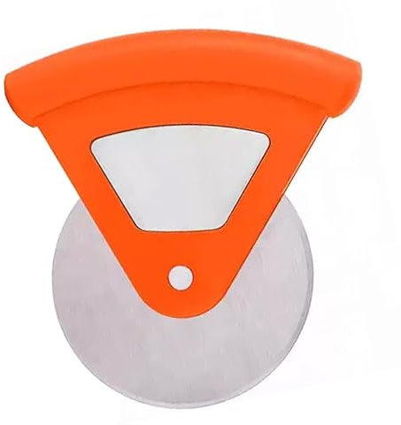 VIER - Tagliapizza manuale rotondo, realizzato in acciaio inossidabile. Pratico e molto facile da usare.