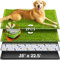 Hompet Hundegras großes Töpfchen, waschbar, Welpen-Urinierunterlage, künstliches Hundegras, Badezimmer-Rasen, für Haustier-Training, perfekt für drinnen und draußen, tragbares Töpfchen, Haustier-Klo